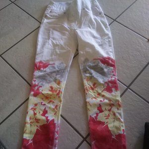 LUXE DENIM CROP PANTACOURT small pullon waist